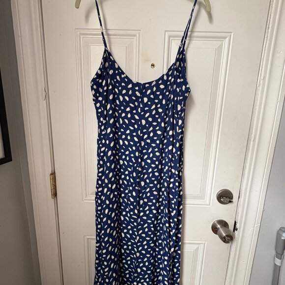 Reformation Crimini Slip Dress - Blue Moray Sz 10 - Picture 5 of 7